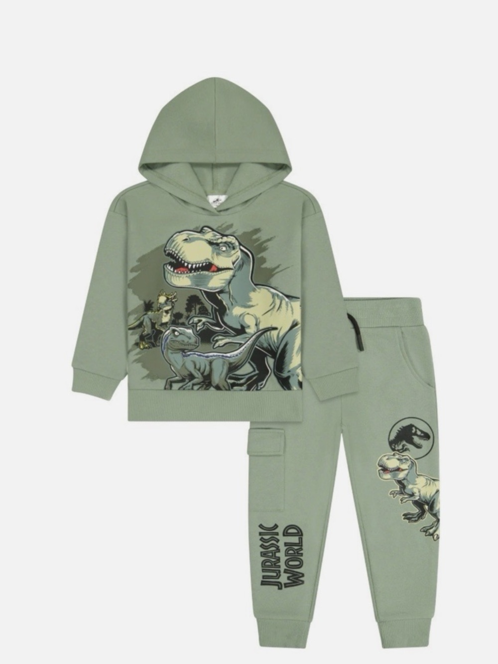 JURASSIC WORLD Graphic Hoodie and Jogger Pants Set *NEW* size 4T NWT